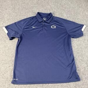 Penn State Nittany Lions Polo Shirt Mens XL NCAA College Football Dri Fit Nike